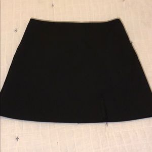 Black Mini Skirt with slit